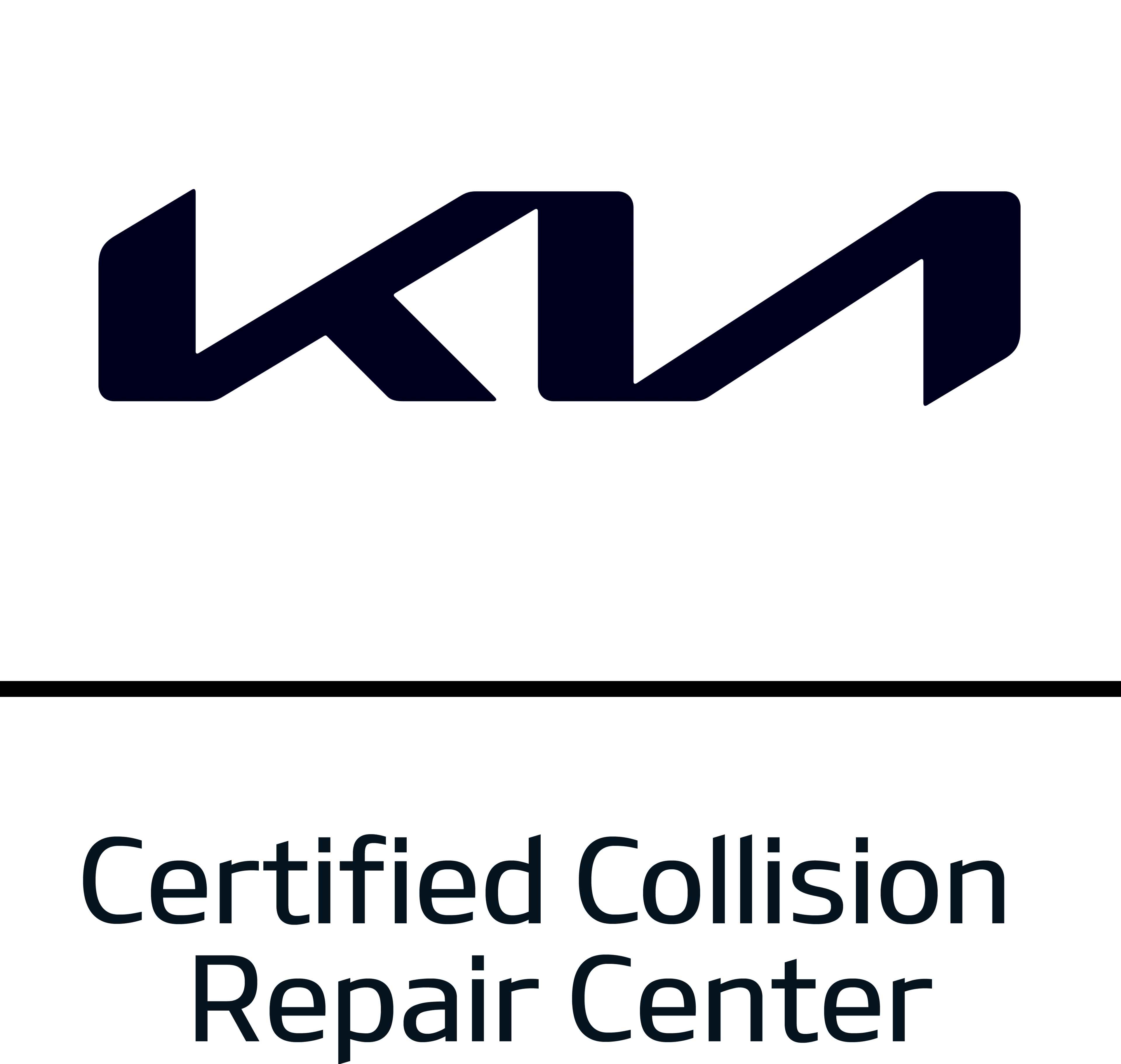 Century 1st Kia Certified Collision Repair Center certification